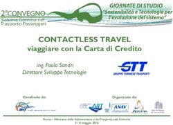 CONTACTLESS TRAVEL viaggiare con la Carta di Credito - ing. Paolo Sandri Direttore Sviluppo Tecnologie - Anav