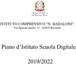 Piano d'Istituto Scuola Digitale 2019/2022 - ISTITUTO COMPRENSIVO "N. BADALONI" Via Spazzacamino, 11 - 62019 Recanati