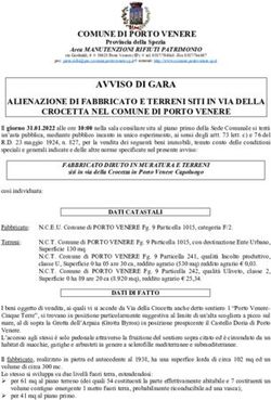 AVVISO DI GARA COMUNE DI PORTO VENERE - Città della Spezia