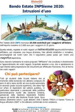 Bando Estate INPSieme 2020: Istruzioni d'uso - MisterGO