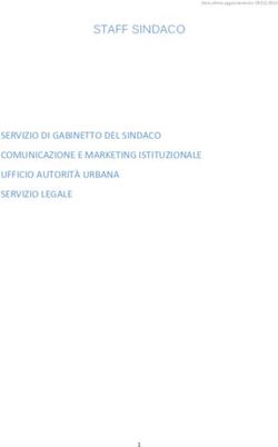 STAFF SINDACO SERVIZIO DI GABINETTO DEL SINDACO COMUNICAZIONE E MARKETING ISTITUZIONALE UFFICIO AUTORIT&Agrave; URBANA SERVIZIO LEGALE - Comune di Olbia