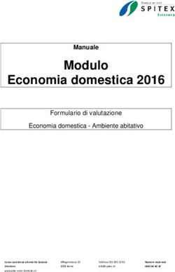 Modulo Economia domestica 2016 - Manuale