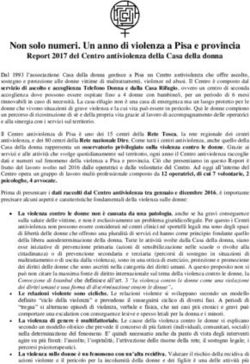 Non solo numeri. Un anno di violenza a Pisa e provincia