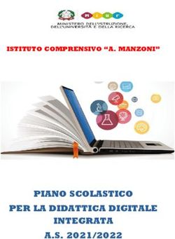 PIANO SCOLASTICO PER LA DIDATTICA DIGITALE INTEGRATA A.S. 2021/2022 - ISTITUTO COMPRENSIVO "A. MANZONI"