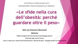 "Le sfide nella cura dell'obesità: perché guardare oltre il peso" - Mcr Ferrara