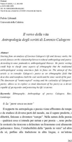 Il verso della vita Antropologia degli scritti di Lorenzo Calogero
