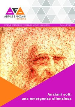 Anziani soli: una emergenza silenziosa - Numero 1/2020 - Abitare e Anziani