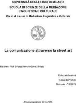 La comunicazione attraverso la street art - UNIVERSIT&Agrave; DEGLI STUDI DI MILANO SCUOLA DI SCIENZE DELLA MEDIAZIONE LINGUISTICA E CULTURALE - Mister Caos