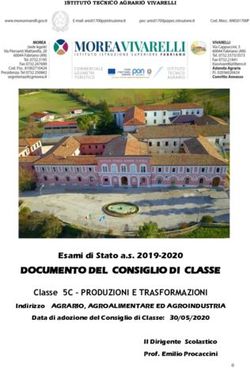 DOCUMENTO DEL CONSIGLIO DI CLASSE - Esami di Stato a.s. 2019-2020 - IIS Morea Vivarelli