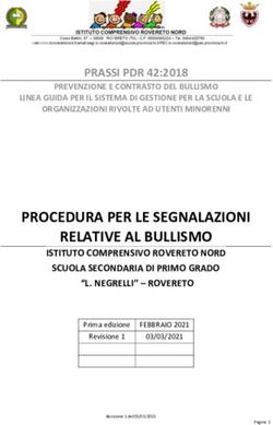 PROCEDURA PER LE SEGNALAZIONI RELATIVE AL BULLISMO