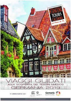 VIAGGI GUIDATI GERMANIA 2019 - ALLA SCOPERTA DEI TESORI UNESCO - Caldana International