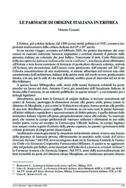 Le farmacie di origine itaLiana in eritrea - Assets