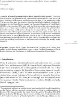 I preamboli nel sistema convenzionale della Carta sociale europea