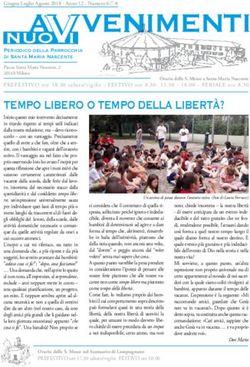 TEMPO LIBERO O TEMPO DELLA LIBERTÀ? - Parrocchia S. Maria Nascente