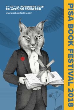 9 10 11 NOVEMBRE 2018 PALAZZO DEI CONGRESSI - www.pisabookfestival.com - La Kinzica