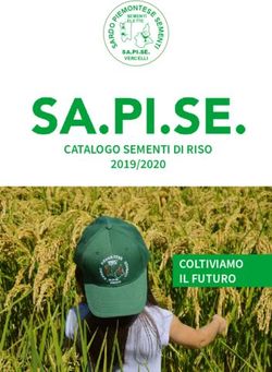 CATALOGO SEMENTI DI RISO - COLTIVIAMO IL FUTURO - Sapise
