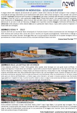 VIAGGIO IN NORVEGIA - 5/12 LUGLIO 2019 - Cral Inail Roma