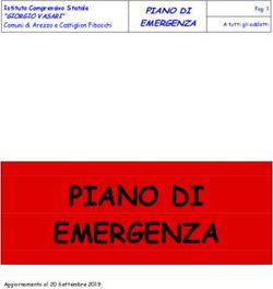 PIANO DI EMERGENZA - PIANO DI EMERGENZA Istituto Comprensivo Statale "GIORGIO VASARI" - Istituto Comprensivo Giorgio Vasari