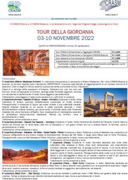 TOUR DELLA GIORDANIA 03-10 NOVEMBRE 2022 - Craem