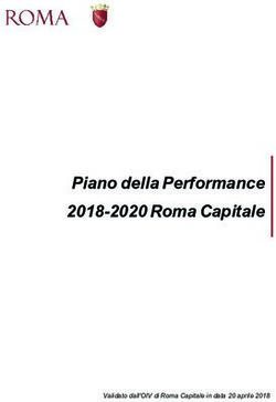 Piano della Performance 2018-2020 Roma Capitale - Validato dall'OIV di Roma Capitale in data 20 aprile 2018