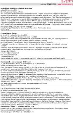 EVENTI info: tel. 0541 53399 - www.riminiturismo.it - Rimini turismo