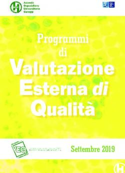 Valutazione Esterna di Qualit&agrave; - Programmi di - Settembre 2019 - VEQ