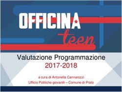 OFFICINA TEEN Valutazione Programmazione 2017-2018 - VALUTAZIONE PROGRAMMAZIONE 2017-2018 - Comune di Prato