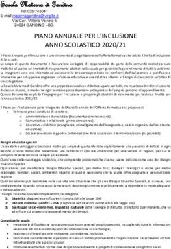 PIANO ANNUALE PER L'INCLUSIONE ANNO SCOLASTICO 2020/21