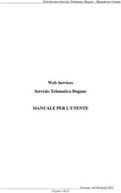 MANUALE PER L'UTENTE Web Services Servizio Telematico Dogane - Web Services Servizio Telematico Dogane - Manuale per l'utente