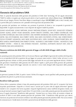 Garanzia del produttore SMA - Home & Business