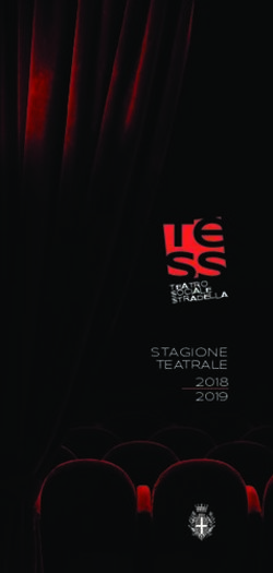 STAGIONE TEATRALE 2018 2019 - Stradella