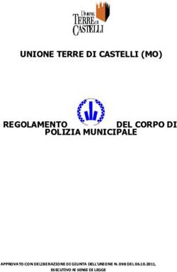 UNIONE TERRE DI CASTELLI (MO) REGOLAMENTO