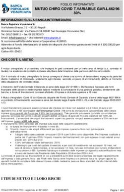 MUTUO CHIRO COVID T.VARIABILE GAR.L.662/96 - 80% - BANCA POPOLARE VESUVIANA