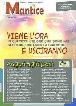 Viene l'ora e usciranno - Auguri agli sposi - ParrocchiaVanzaghello